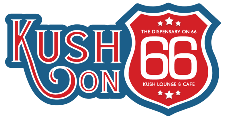 Kush on 66 Weed Dispensary Needles logo 1 768x406